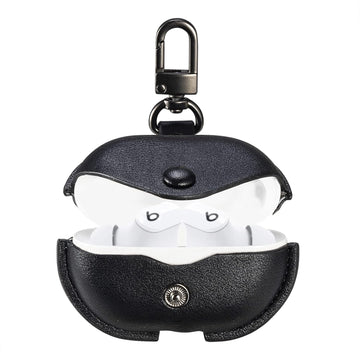 VOMA Leather Protective Case for Beats Studio Buds & Studio Buds Plus (2021/2023) – Black
