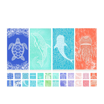 Thin Turkish Beach Towel – XL Oversized, Lightweight, Quick Dry & Sand Free Cotton